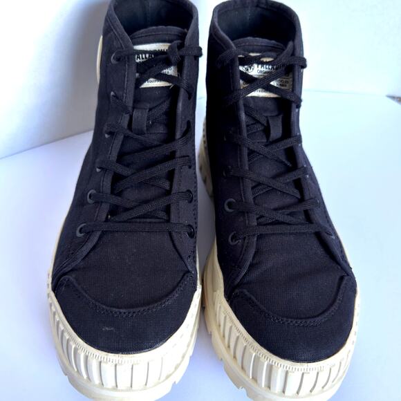 Palladium Pallashock Organic 2 Platform Black High Top Y2K Preppy M 11 W 12.5 - Picture 7 of 12